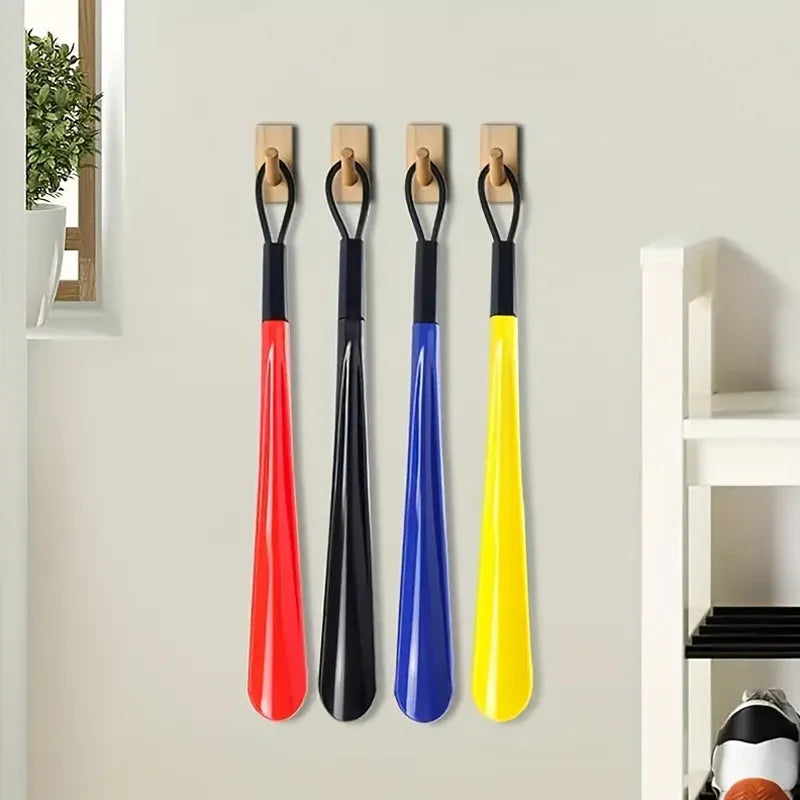 Hangable Large Plastic Shoehorn – Colorful Shoe Lifter and Pump for Easy Shoe Wearing