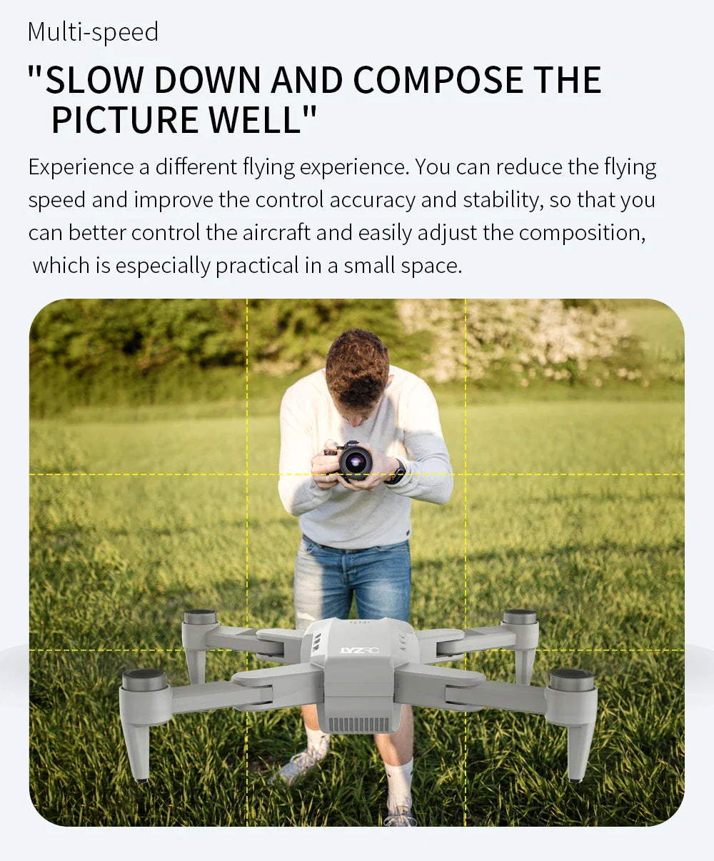 LYZRC L900 PRO GPS Drone – 4K HD Dual Camera, 5G WiFi, Brushless Motor, FPV Quadcopter, Foldable Aerial Photography Drone
