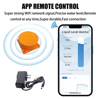 Moray ME201W Intelligent Remote Water Tank Level Sensor – Smartphone-Controlled Full Alarm System & Controller