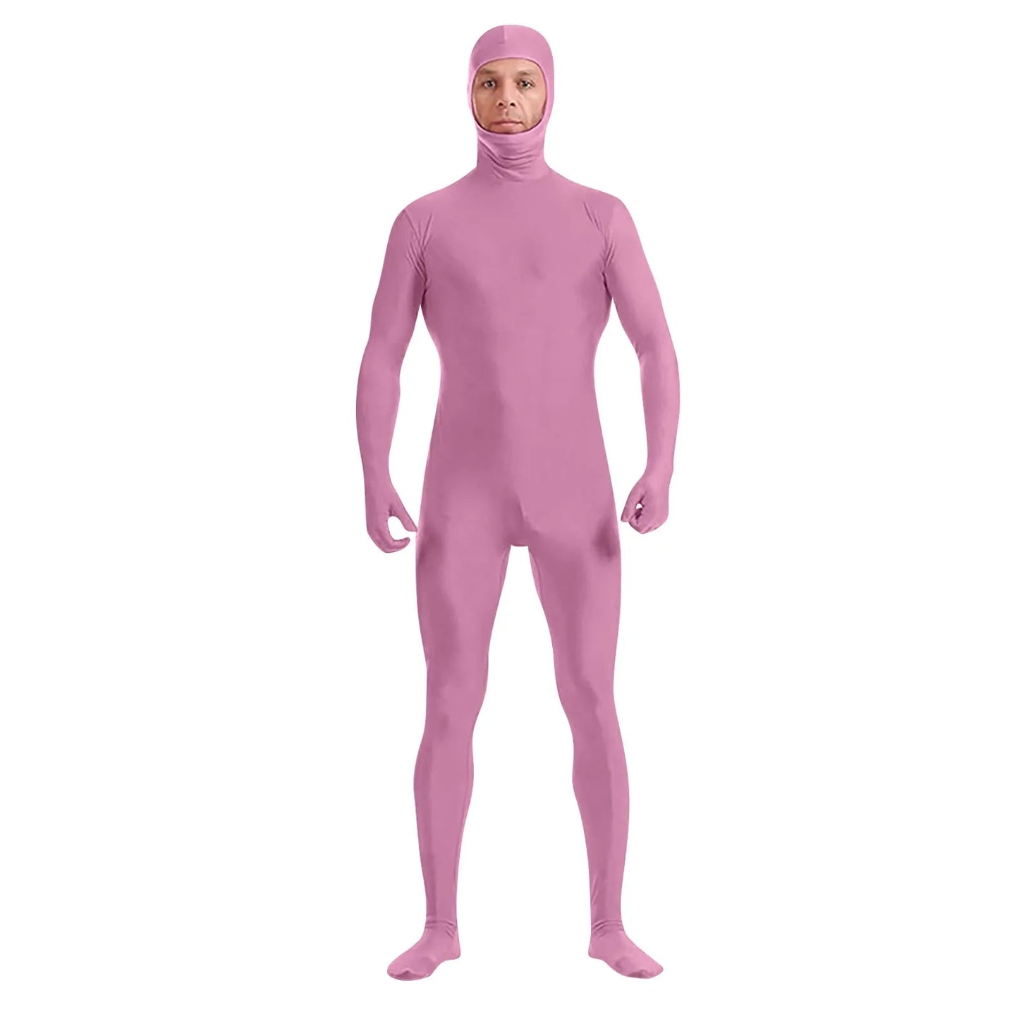 Full Body Zentai Suit for Men – Halloween Second Skin Tight Spandex Nylon Bodysuit Cosplay Costume
