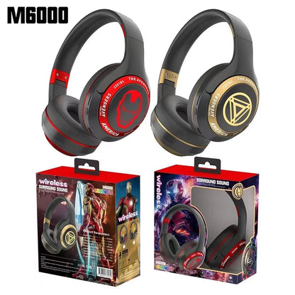 Disney Marvel Spider-Man Bluetooth Headphones — Wireless Foldable Earphones with Noise Cancellation, HIFI Stereo Gaming Headset