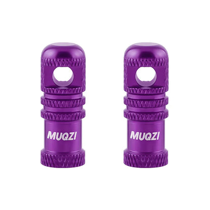 MUQZI 2/4PCS Presta Valve Caps with Core Remover — MTB Tubeless Tire Valve Stem Accessories