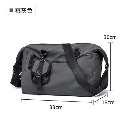 MOYYI INS Korean Style Waterproof Nylon Messenger Bag – Large Unisex Travel & Laptop Crossbody Shoulder Bag