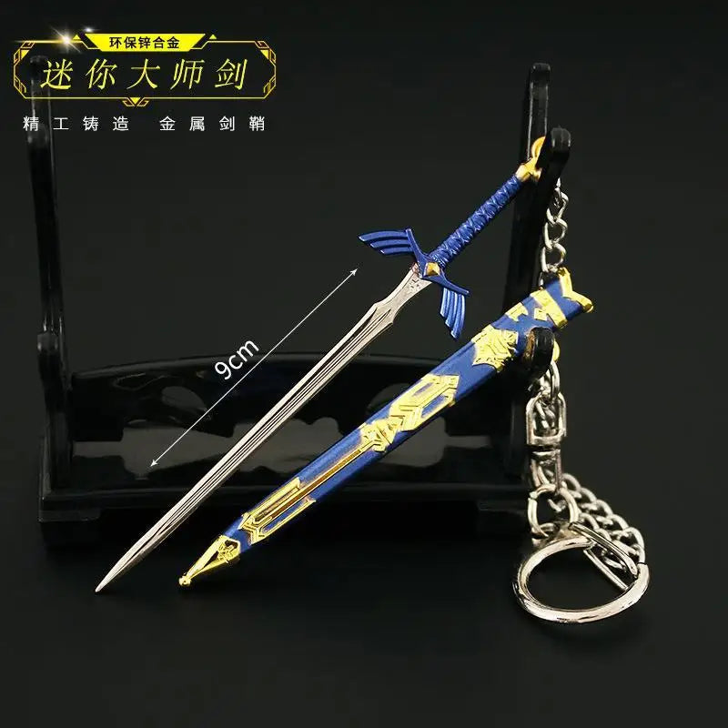 Zelda Link Master Sword Keychain – Openable Alloy Cosplay Key Holder for Kids & Fans