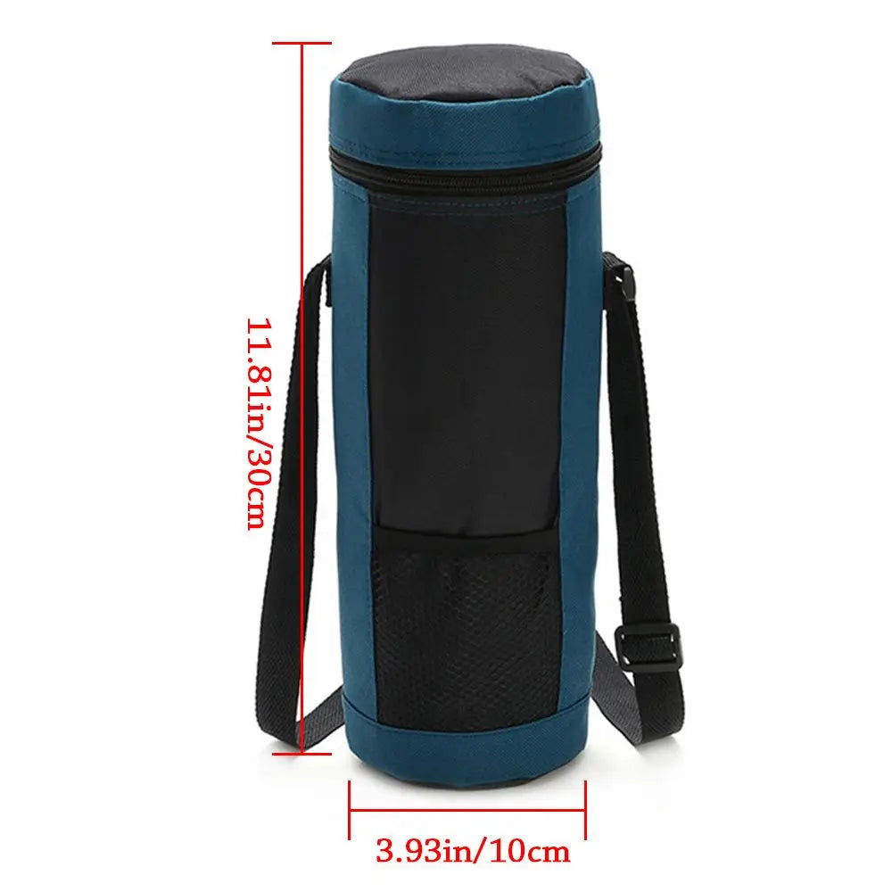 Universal Water Bottle Cooler Bag - Insulated High Capacity Pouch for Outdoor Travel, Camping & Hiking