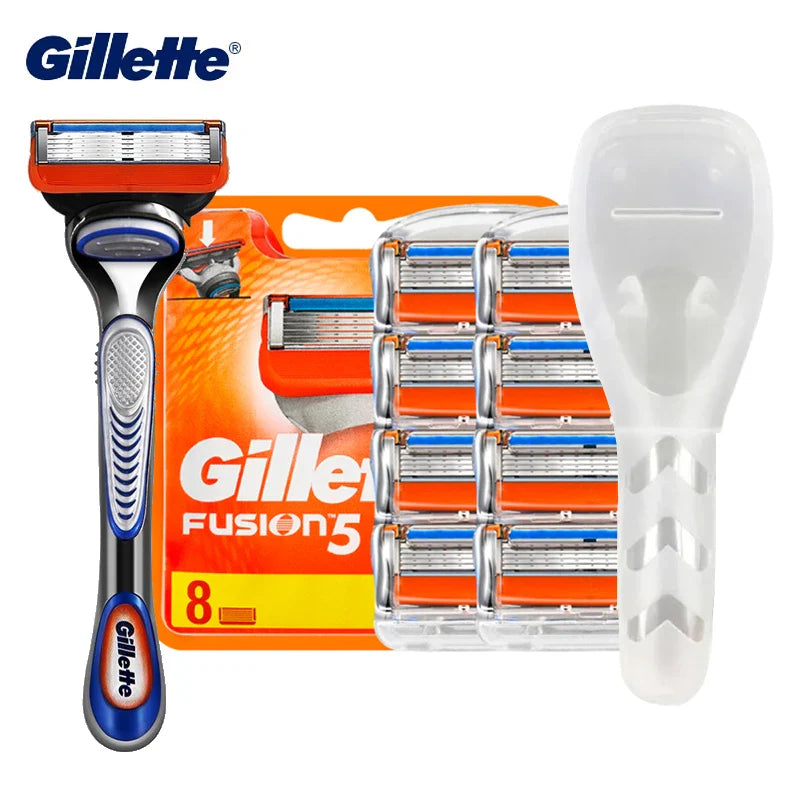 Gillette Fusion 5 Razor Blade Refills - 5-Layer Manual Shaving Head for Men's Face Care and Beard Removal