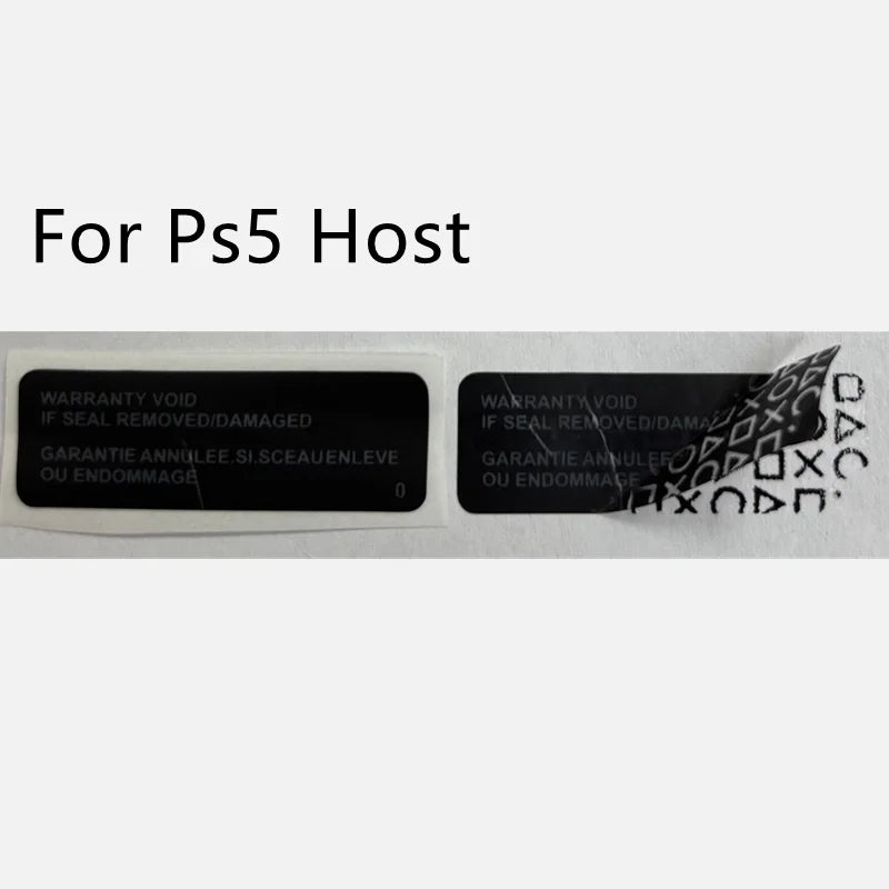 20PCS Replacement Warranty Stickers – PS4 & PS5 Console Case Shell Labels for Slim, Pro, and Host Models