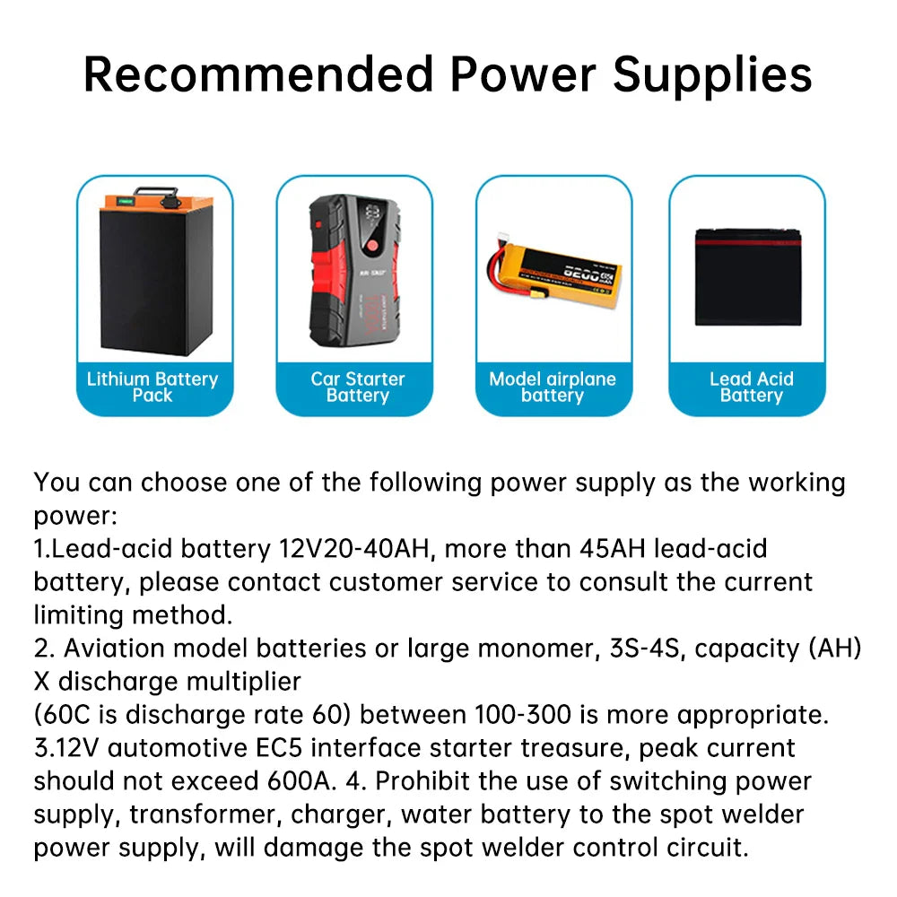 12V Spot Welder for 18650 Lithium Batteries – Portable PCB Circuit Board Soldering Machine DIY Kit