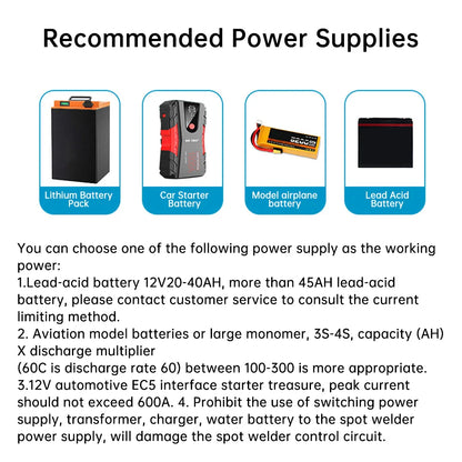 12V Spot Welder for 18650 Lithium Batteries – Portable PCB Circuit Board Soldering Machine DIY Kit
