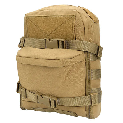 Mini Hydration Tactical Backpack – Outdoor Water Bladder Carrier with Zipper Pouch, 1000D Nylon for Hunting & Sports