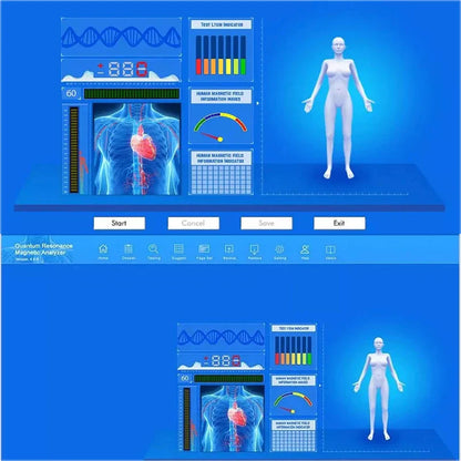Quantum Resonance Magnetic Body Analyzer QA-36S with Hand Touch & 53 Sub-Health Test Reports - New Generation Set