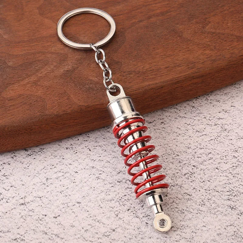 Creative Gear Head Keychain – Speed Gearbox & Turbo Hub Brake Disc Pendant for Car Keys, Shock Absorber Keyring