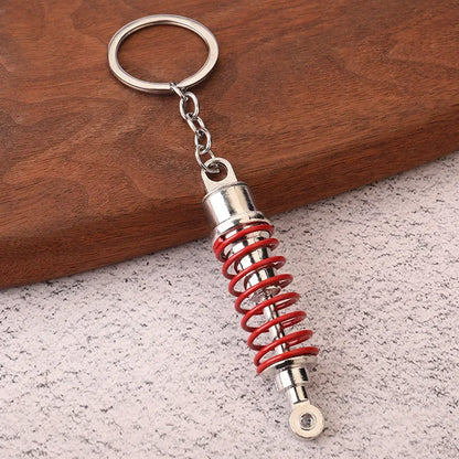 Creative Gear Head Keychain – Speed Gearbox & Turbo Hub Brake Disc Pendant for Car Keys, Shock Absorber Keyring