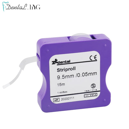 Dental Clear Matrix Bands Polyester Film Strips Roll 15m Length 0.05mm Thick 9.5mm Wide