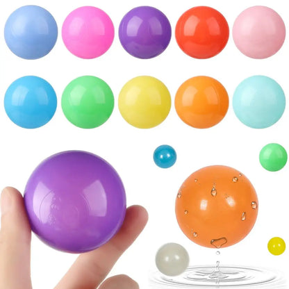 100PCS Colorful Soft Water Balls – Outdoor Sport Pool & Ocean Wave Toys, Eco-Friendly Stress Relief Air Balloons for Babies & Children