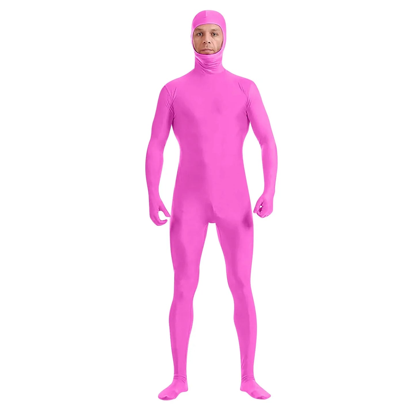 Full Body Zentai Suit for Men – Halloween Second Skin Tight Spandex Nylon Bodysuit Cosplay Costume