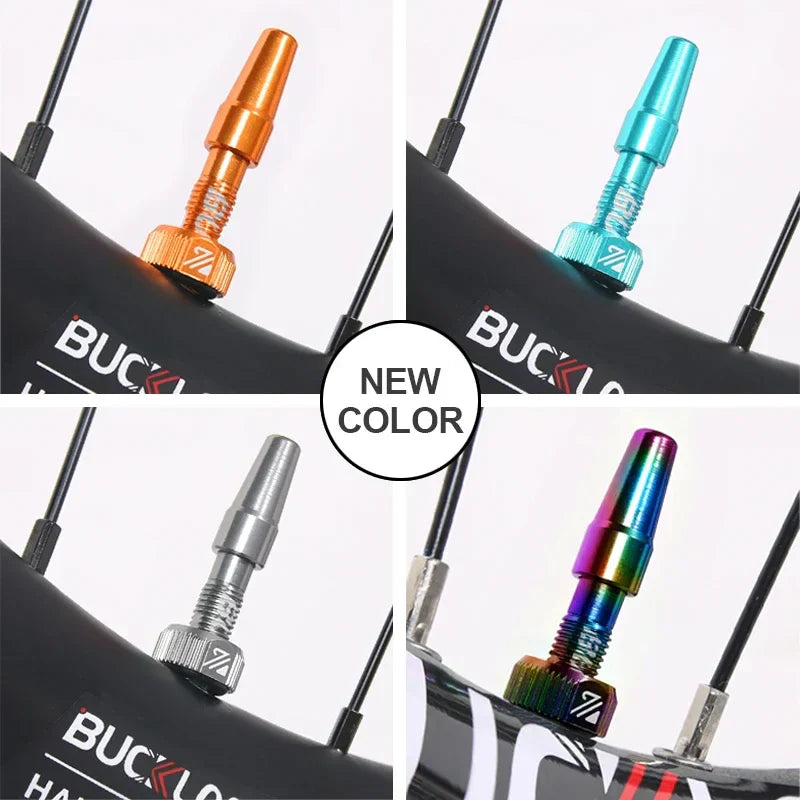 BUCKLOS Presta Tubeless Valve Stem 40/44/55/60mm — High-Quality Bike Tire Nipple for Road & MTB