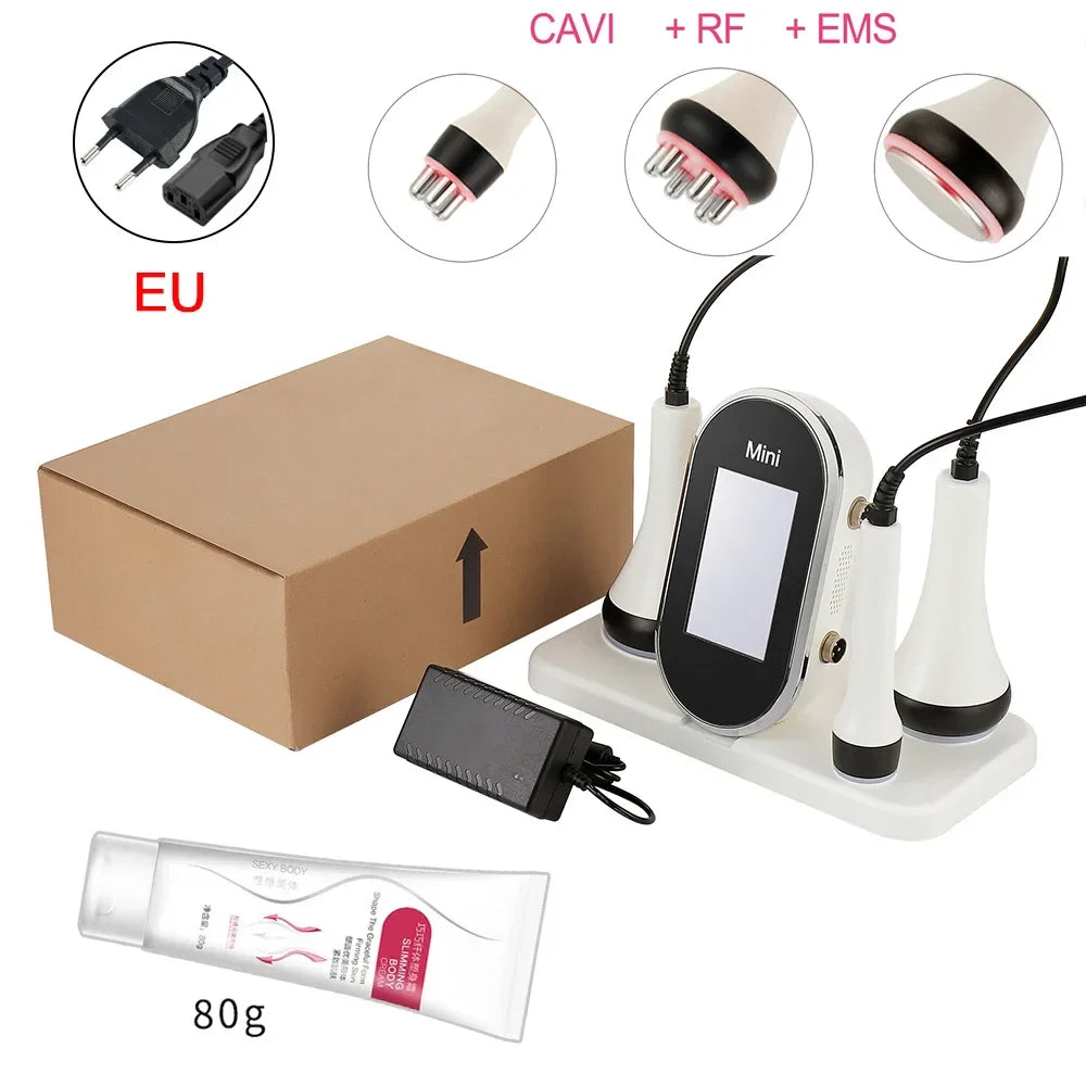 40K Ultrasonic Cavitation Machine – Body Slimming & Facial Lifting RF Beauty Massager for Weight Loss
