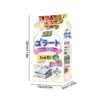 48pcs Closet Scent Bags – Camphor Insect Repellent & Moisture-Proof Wardrobe Deodorant Sachets