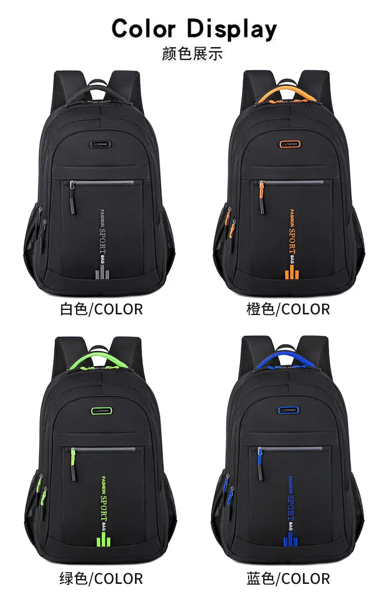 Men’s Oxford Waterproof Backpack – Business Laptop Rucksack for Travel, Work & High School Students