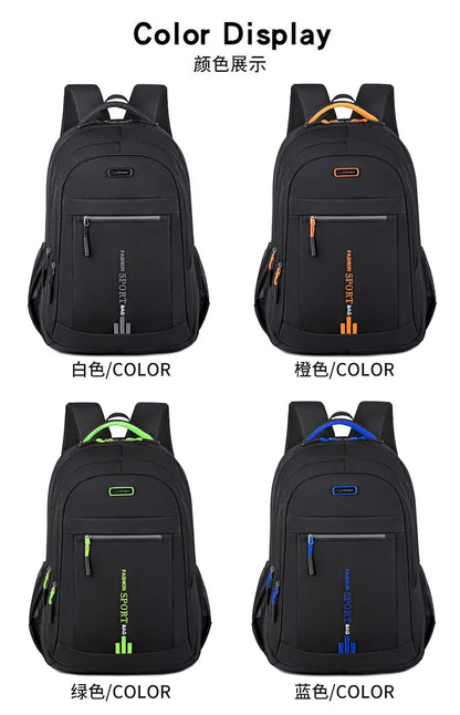 Men’s Oxford Waterproof Backpack – Business Laptop Rucksack for Travel, Work & High School Students