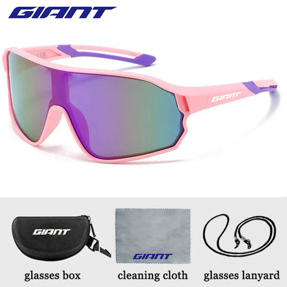 GIANT Cycling Glasses – UV400, Anti-Fog REVO Lenses, HD Clarity, Cateye Design