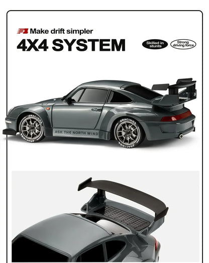 New 1:24 High-Speed RC Drift Car — 20KM/H 4WD Remote Control Racing Vehicle with Replaceable Tires, Competition Toy for Kids