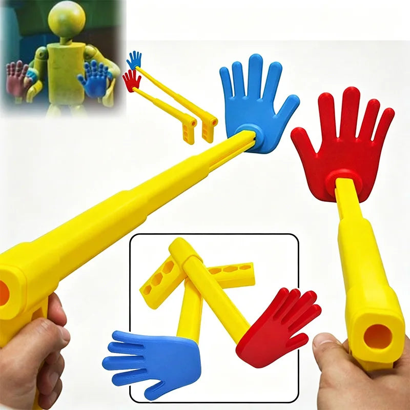 3D Printed Rock Paper Scissors Hand Toy - Extendable Interactive Clapper & Stress Relief Game