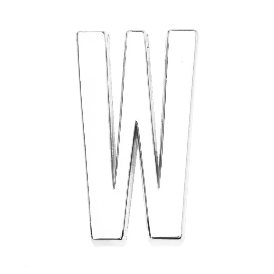 12PCS 30mm Chrome Alphabet Slide Charms A–Z – DIY Bracelet, Wristband, Pet Collar & Jewelry Making Beads