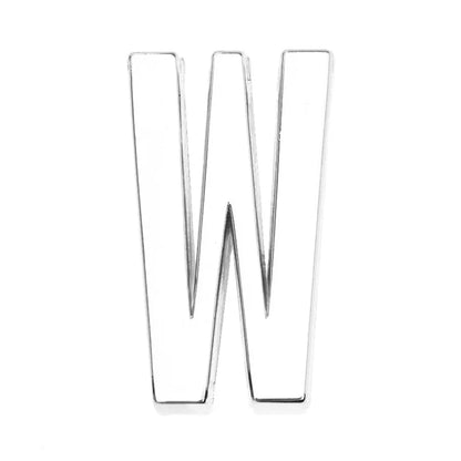 12PCS 30mm Chrome Alphabet Slide Charms A–Z – DIY Bracelet, Wristband, Pet Collar & Jewelry Making Beads