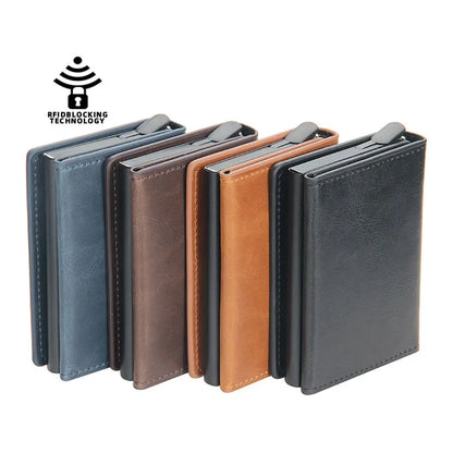 Anti-Theft RFID Credit Card Holder – Smart Minimalist Slim Wallet for Men & Women, Cardholder & Cash Case