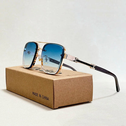 Luxury Square Sunglasses — Vintage Unisex Fashion Shades with UV Protection for Men & Women
