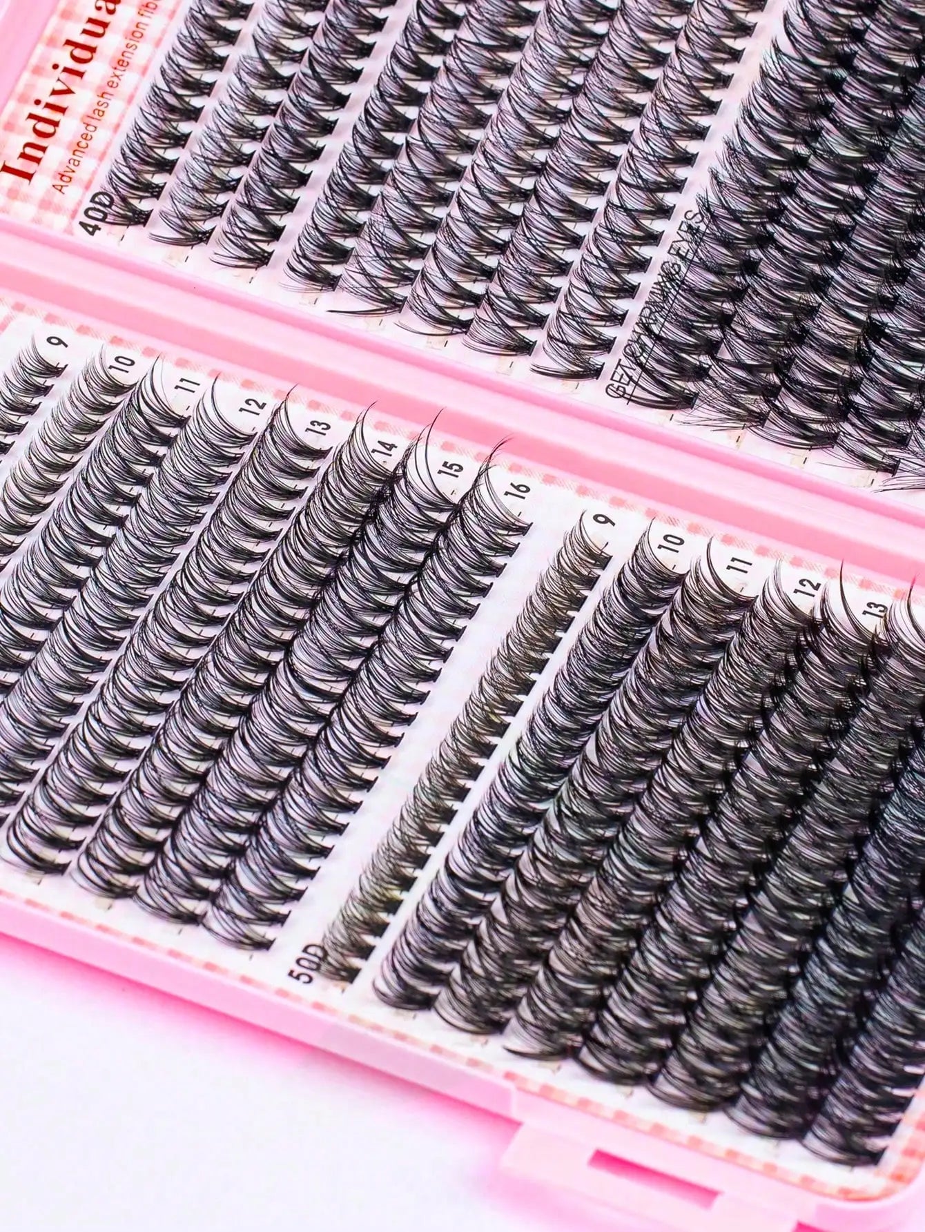 DIY Lash Extension Kit – Mix Individual Lash Clusters with Lash Bond & Seal, Includes Tweezers for Eyelash Extensions
