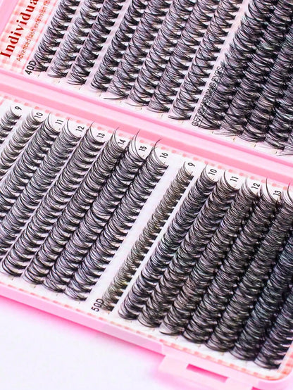 DIY Lash Extension Kit – Mix Individual Lash Clusters with Lash Bond & Seal, Includes Tweezers for Eyelash Extensions