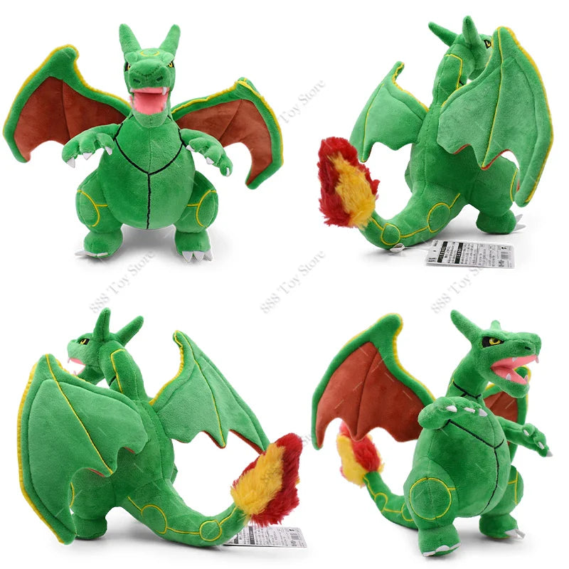 Anime Shiny Pokémon Plush Toys — Charizard, Mega Evolution X, Articuno & Lucario Stuffed Dolls Christmas Gift for Kids