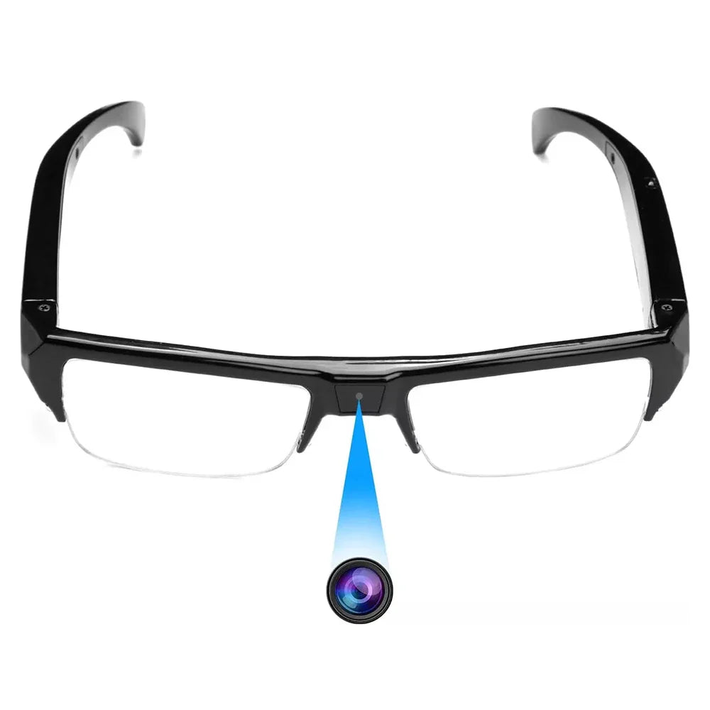 HD 1080P Mini Camera Glasses – DVR Video Recording Sports Sunglasses for Driving, Outdoor & Conference Use