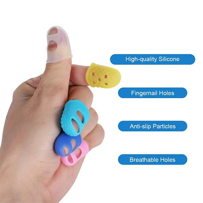 Guitar Fingertip Protectors — 10PCS Silicone Finger Guards, 5 Sizes