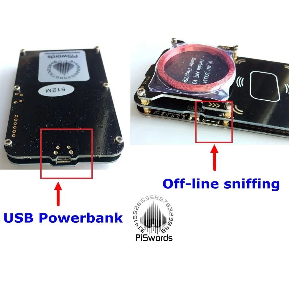 Proxmark3 Development Kit 3.0 – NFC PM3 Reader/Writer, ICEMAN Firmware, RFID Card Copier & Cloner, 2USB Port, 512K