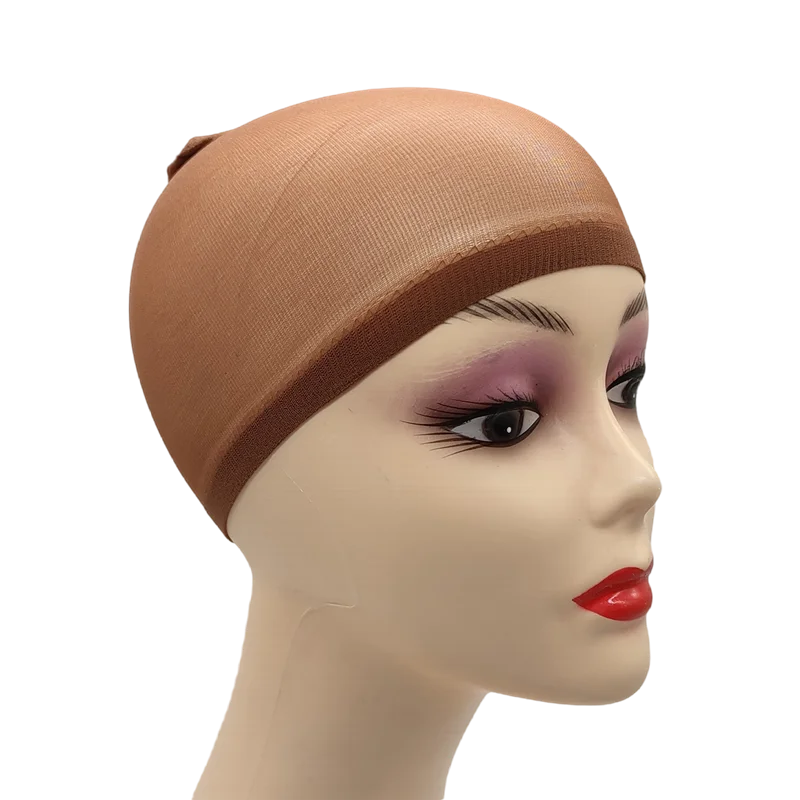 Ventilated Nylon Mesh Wig Cap – Stretchy, Breathable, Extra Thin Stocking Hairnets for Wigs, Available in 1/6/12 Bags