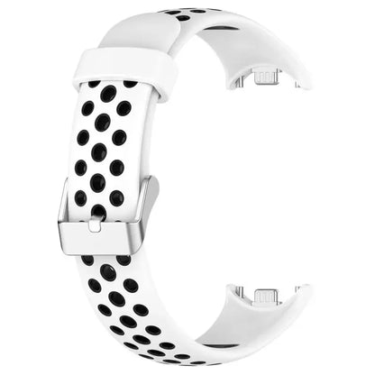 Two-Color Silicone Sport Strap for Xiaomi Mi Band 9 & 8 – Breathable Smartwatch Wristband Accessory