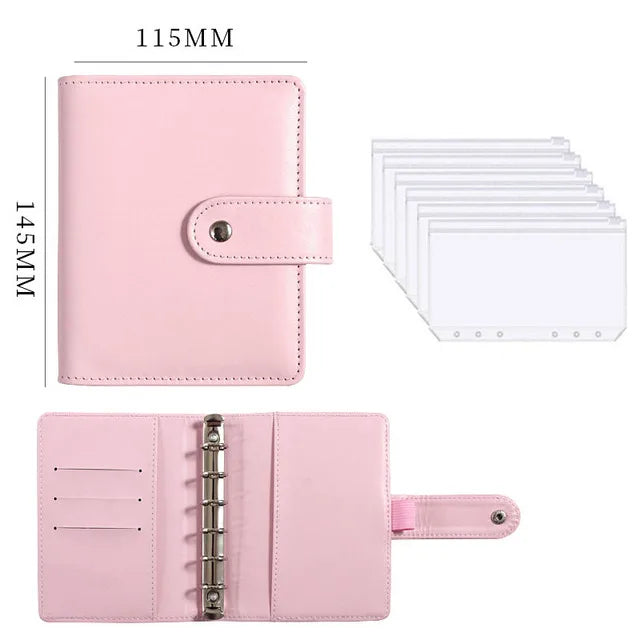2023 Budget Planner – A7 Cash Envelope Savings Binder with 6 Holes for Financial Management, Loose-Leaf Notebook Organizer