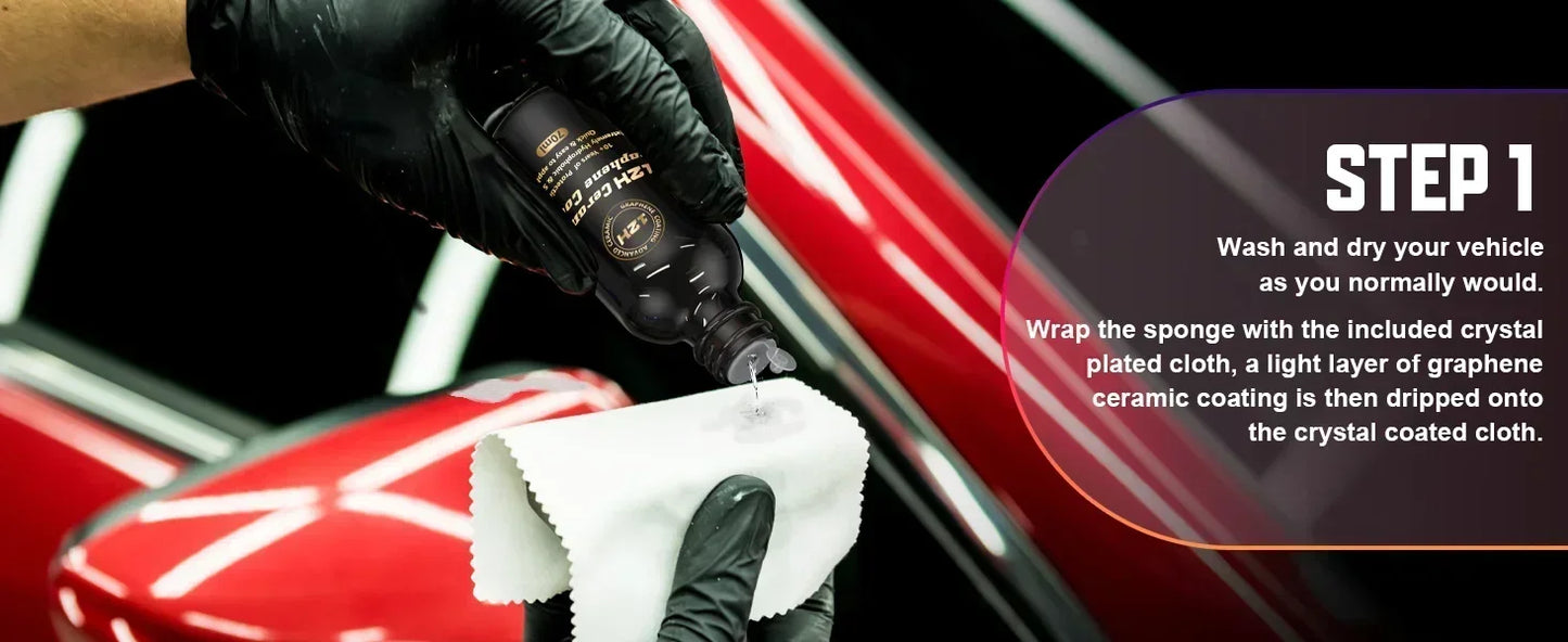 Graphene Ceramic Coating 20H/12H — Self-Healing UV Protection Car Detailing Coating for Long-Lasting Shine