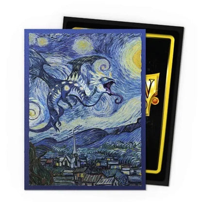 100pcs Dragon Shield Brushed Art Card Sleeves – 66x91mm Tournament Protector for PKM & PTCG Cards