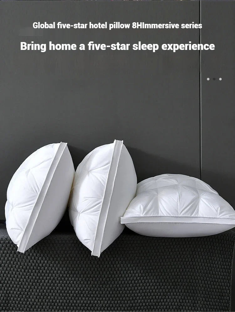 Comfortable Sleeping Pillow – 5-Star Hotel Quality, Soft Three-Dimensional Bilateral Washed Solid Color Pillow