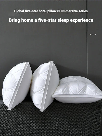 Comfortable Sleeping Pillow – 5-Star Hotel Quality, Soft Three-Dimensional Bilateral Washed Solid Color Pillow