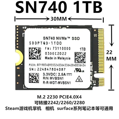 M.2 SSD Adapter Card 2230 to 2242 / 2230 to 2280 / 2242 to 2280 NVMe Extension Converter Bracket Transfer Adapter for Solid State Drive Upgrade