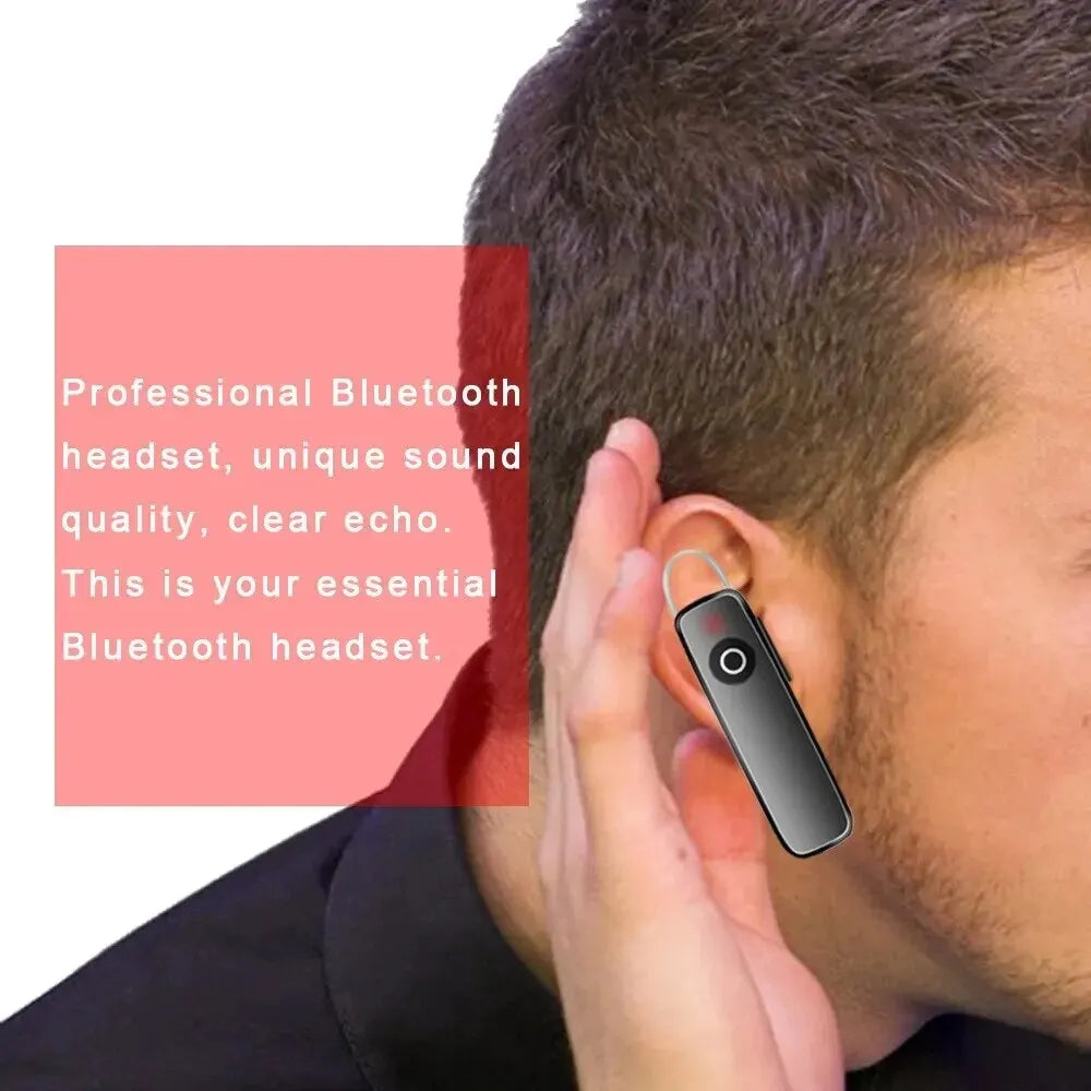 Bluetooth Stereo Wireless Earplug Headset – Noise Reduction Unilateral TWS Mini Portable M165 4.0 Sports Earphones for Business