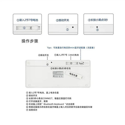 Japanese Ultra-Thin Lightweight Low-Noise Keyboard for Laptop, Computer & Surface