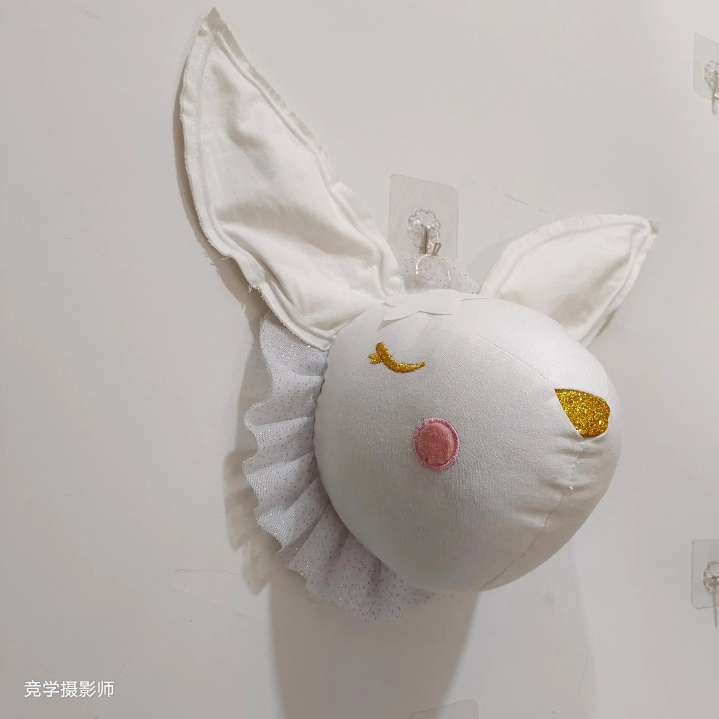 Handmade 3D Felt Animal Heads — Elephant & Swan Wall Hanging Decor for Nursery & Kids’ Bedroom