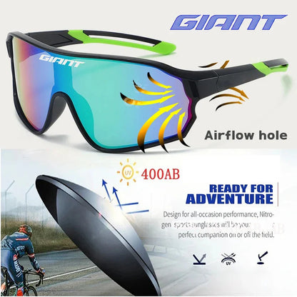 GIANT Cycling Glasses – UV400, Anti-Fog REVO Lenses, HD Clarity, Cateye Design